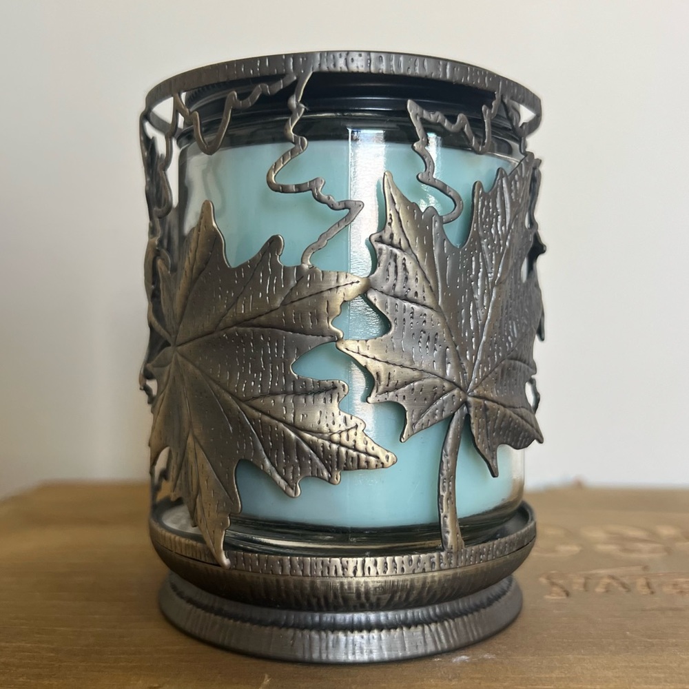 BBW Fall Leaves Single Wick Candle Holder